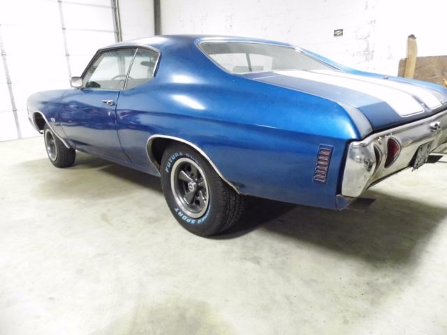 1972 Blue Chevrolet Chevelle Coupe
