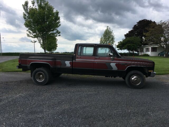 1988 Black Chevrolet C/K Pickup 3500 Crew Cab Pickup