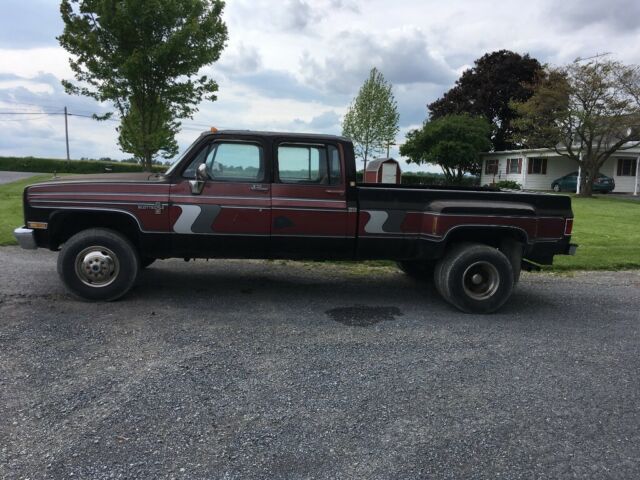 1988 Black Chevrolet C/K Pickup 3500 Crew Cab Pickup