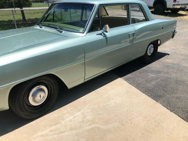 1967 Green Chevrolet Nova Sedan