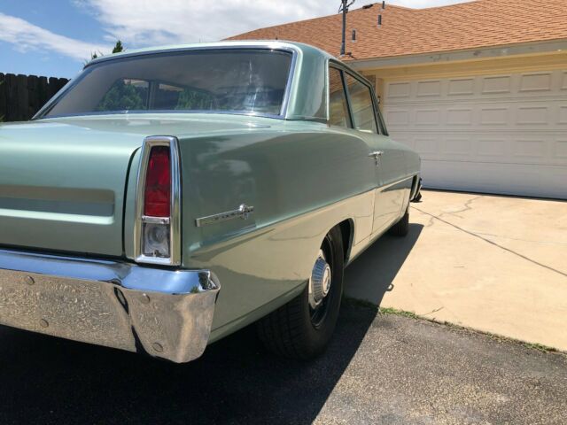 1967 Green Chevrolet Nova Sedan