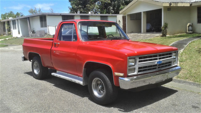 1985 Red Chevrolet C-10 Pickup