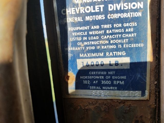 1953 Yellow Chevrolet COE