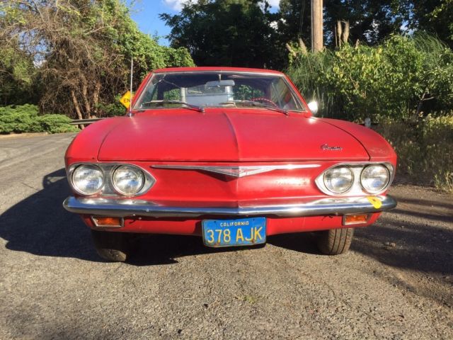 1965 Burgundy Chevrolet Corvair