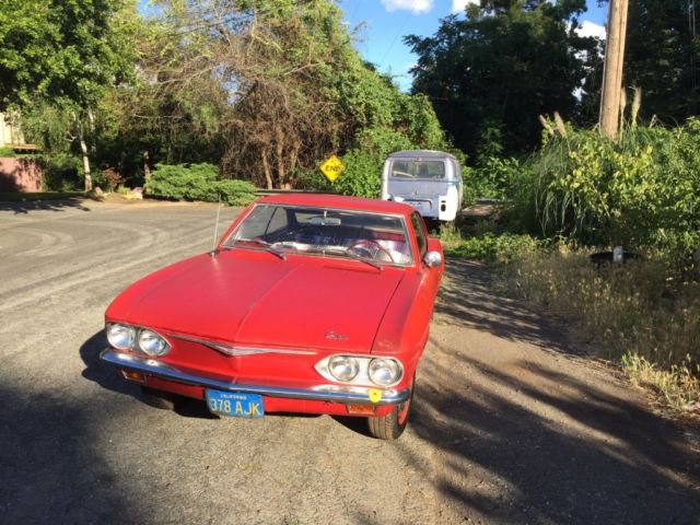 1965 Burgundy Chevrolet Corvair