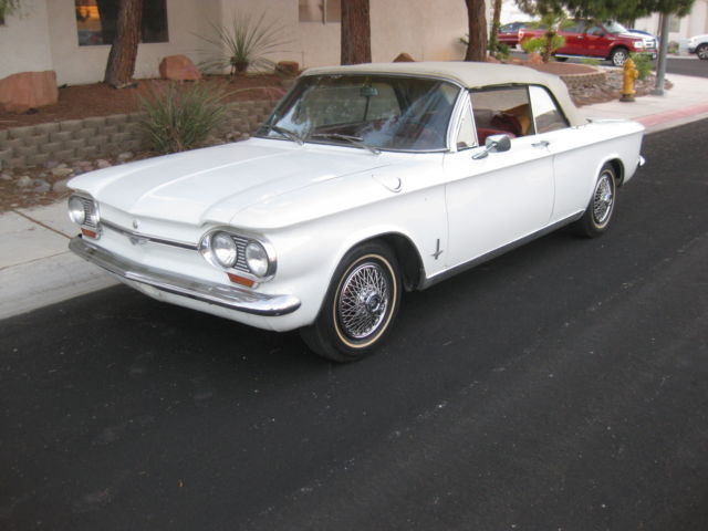 1964 white Chevrolet Corvair Convertible