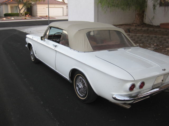1964 white Chevrolet Corvair Convertible