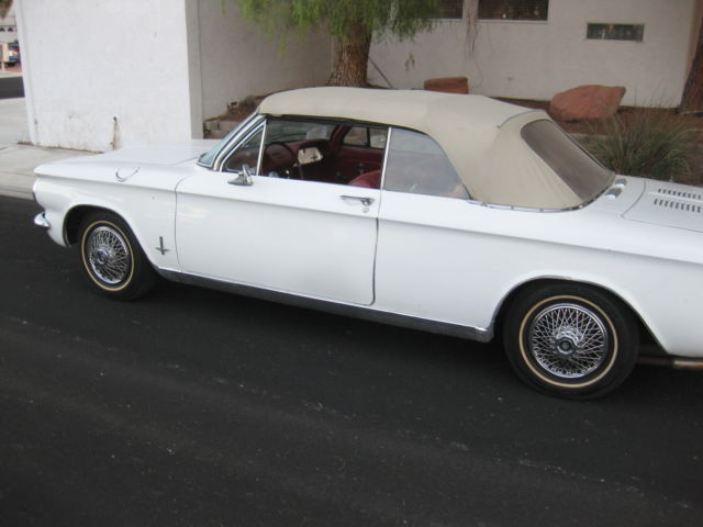 1964 white Chevrolet Corvair Convertible