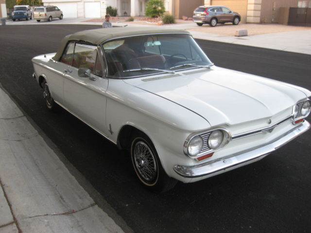 1964 white Chevrolet Corvair Convertible