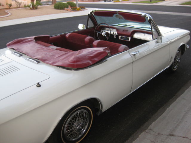 1964 white Chevrolet Corvair Convertible