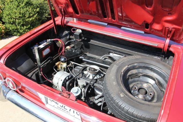 1963 Red Chevrolet Corvair Convertible