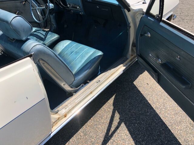 1965 White Chevrolet Corvair Convertible