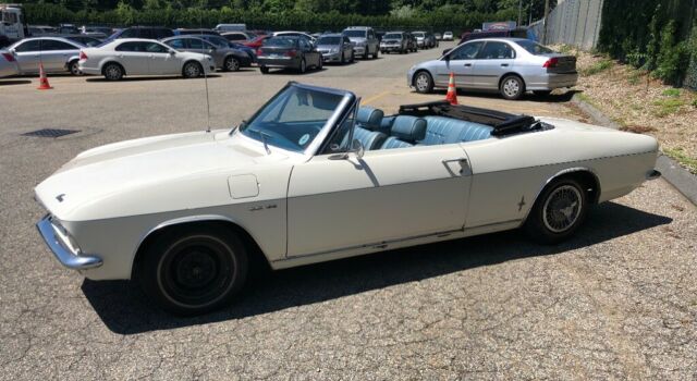 1965 White Chevrolet Corvair Convertible