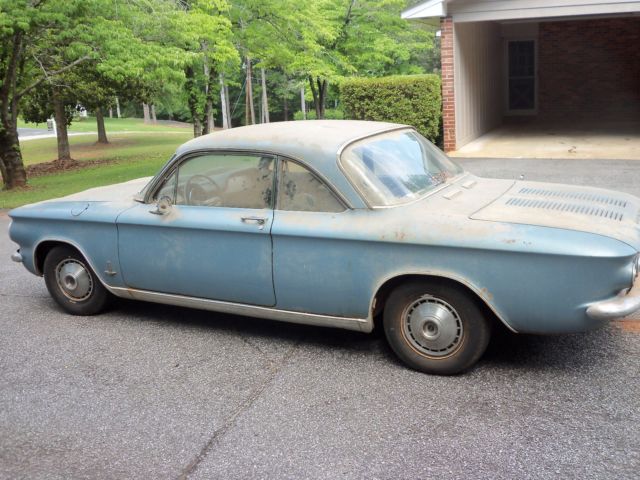 1964 Blue Chevrolet Corvair Coupe