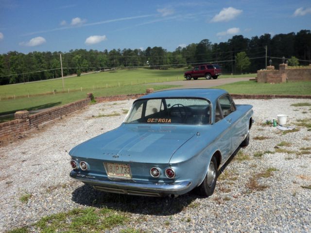1964 Blue Chevrolet Corvair Coupe