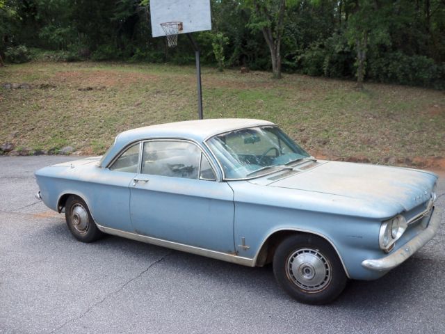 1964 Blue Chevrolet Corvair Coupe