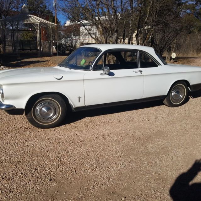 1960 White Chevrolet Corvair Coupe