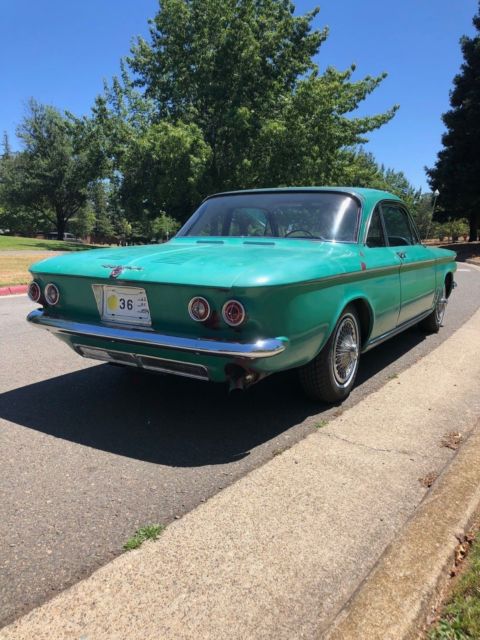 1963 Green Chevrolet Corvair Coupe