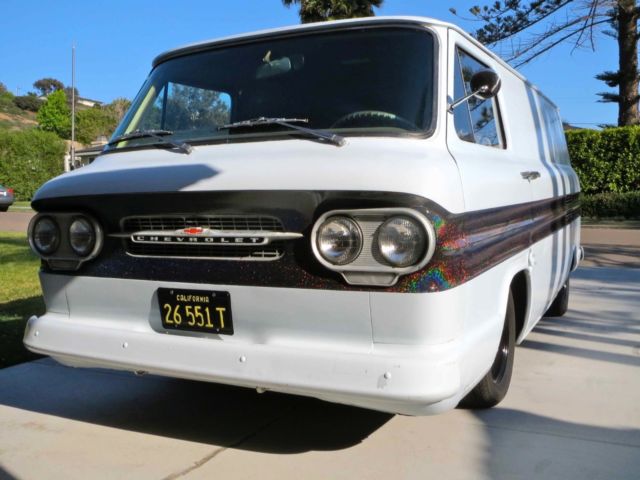 1961 Custom / Flat White / Multi Chevrolet Corvair Van Camper