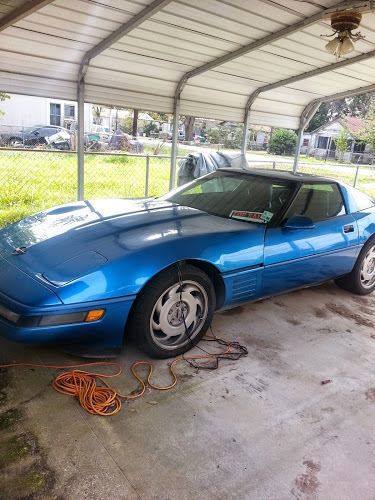 1992 Blue Chevrolet Corvette Coupe