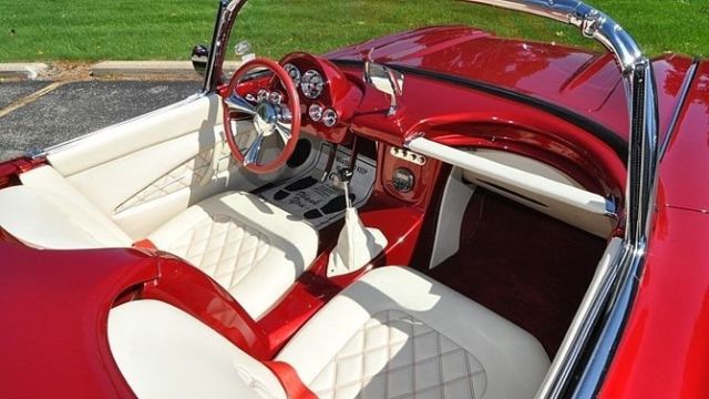 1959 Red Chevrolet Corvette Convertible