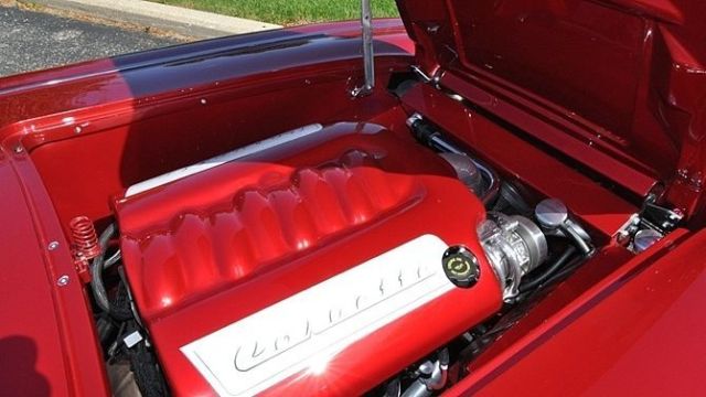 1959 Red Chevrolet Corvette Convertible