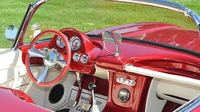 1959 Red Chevrolet Corvette Convertible