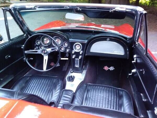1963 Red Chevrolet Corvette Convertible