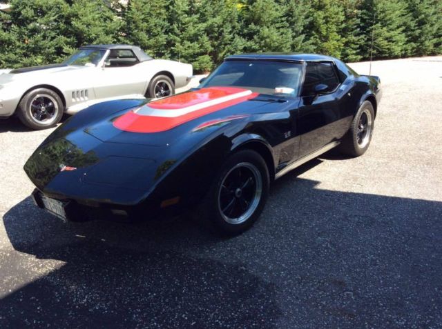 1977 Black Chevrolet Corvette T tops