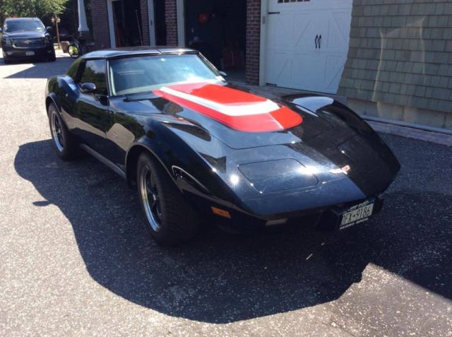 1977 Black Chevrolet Corvette T tops