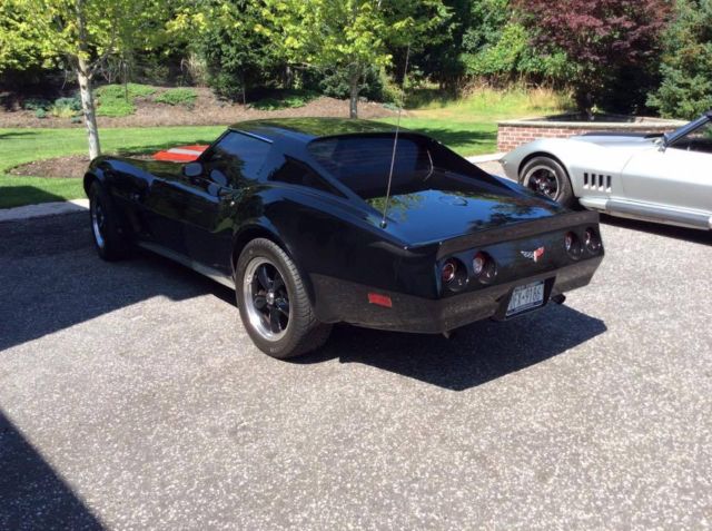 1977 Black Chevrolet Corvette T tops