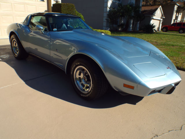 1979 2008 GM Color (Polar Blue) Chevrolet Corvette Coupe w/T-Tops (2 sets)