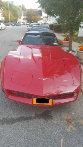 1980 Candy Apple Red Chevrolet Corvette T Tops