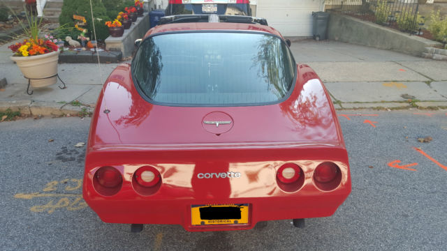 1980 Candy Apple Red Chevrolet Corvette T Tops