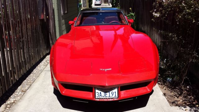 1981 Red Chevrolet Corvette Coupe