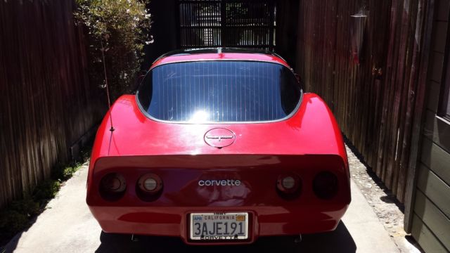 1981 Red Chevrolet Corvette Coupe