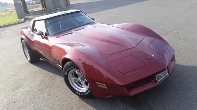 1981 Red Chevrolet Corvette T Tops