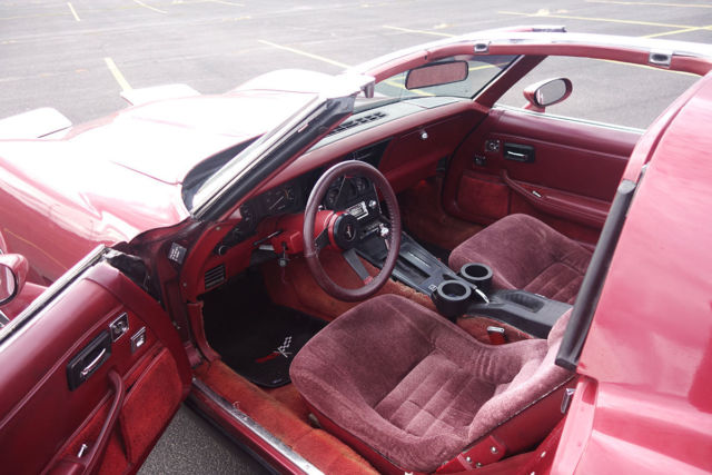 1981 Red Chevrolet Corvette T Tops