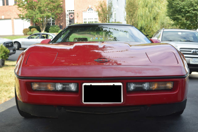 1985 Red Chevrolet Corvette Hatchback