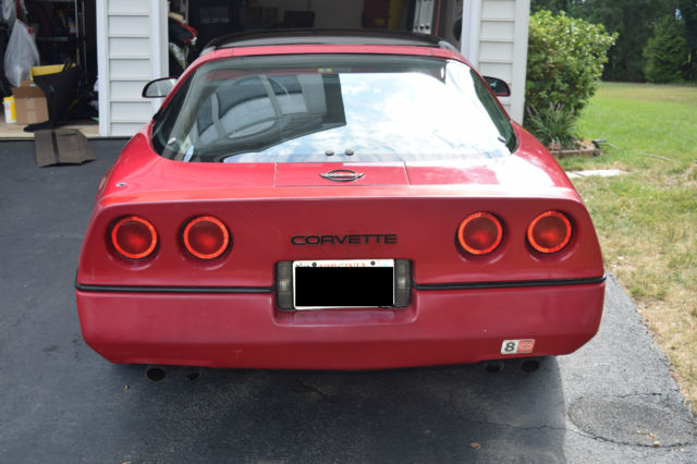 1985 Red Chevrolet Corvette Hatchback