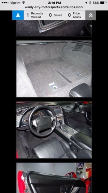 1990 Red Chevrolet Corvette