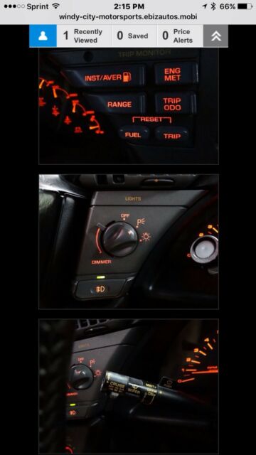 1990 Red Chevrolet Corvette