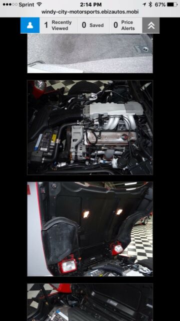 1990 Red Chevrolet Corvette