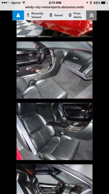 1990 Red Chevrolet Corvette