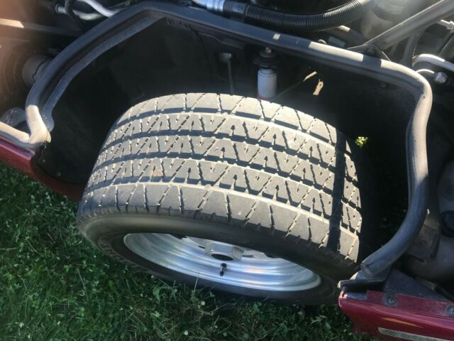 1984 Silver & Burgundy Chevrolet Corvette Coupe