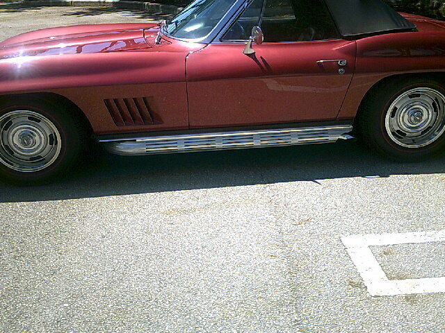 1967 Maroon Chevrolet Corvette Convertible