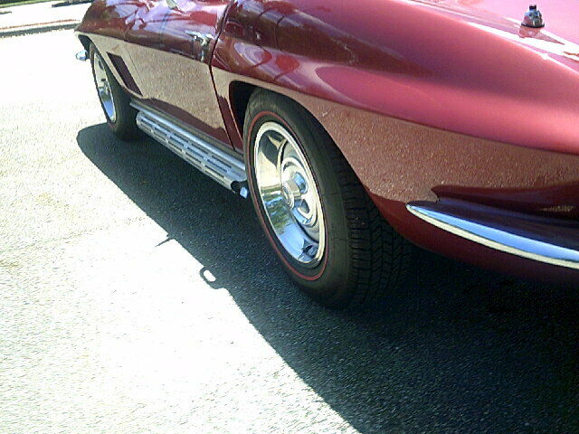 1967 Maroon Chevrolet Corvette Convertible