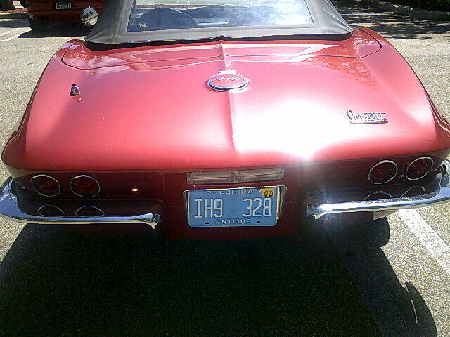 1967 Maroon Chevrolet Corvette Convertible