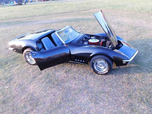 1968 Black Chevrolet Corvette Convertible