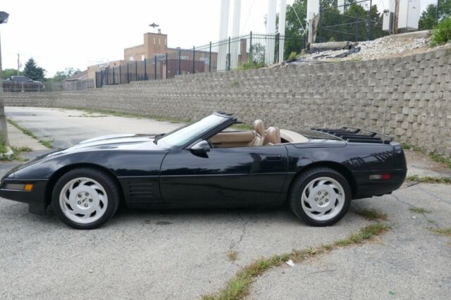 1992 Black Chevrolet Corvette Convertible